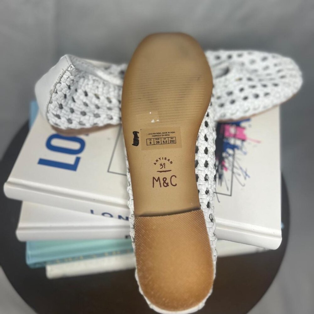NWT Musse & Cloud Women's Seline Ballet Flat in White - Size 39/8 - Picture 6 of 7